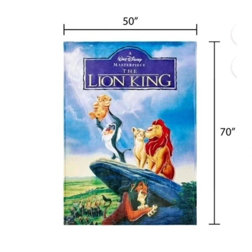 Disney The Lion King Classic VHS Boxed Silk Touch Throw Blanket 50